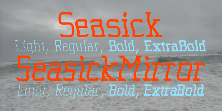 Seasick Font Poster 1