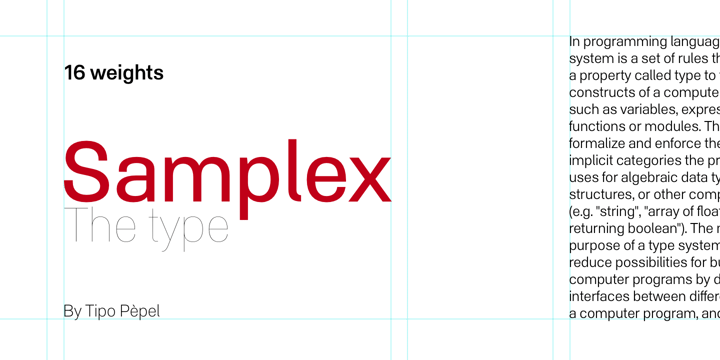 Samplex Font Poster 1