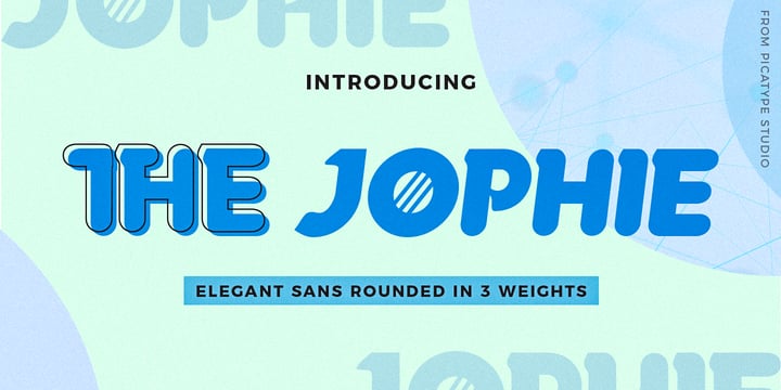 The Jophie Sans Font Poster 1