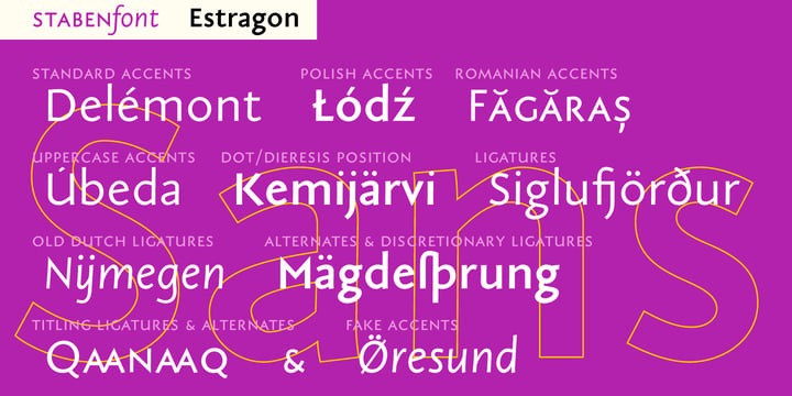 Estragon Pro Font Poster 5