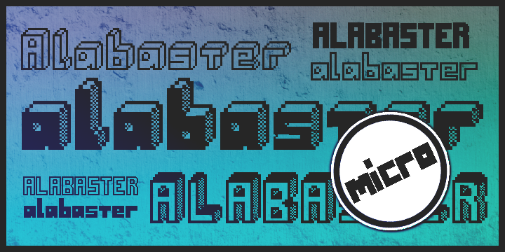 Alabaster Micro Font Poster 1