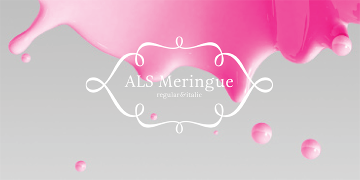 ALS Meringue Font Poster 3