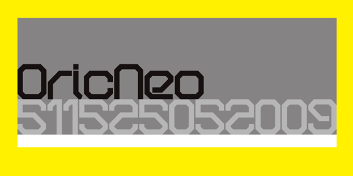OricNeo Font Poster 1
