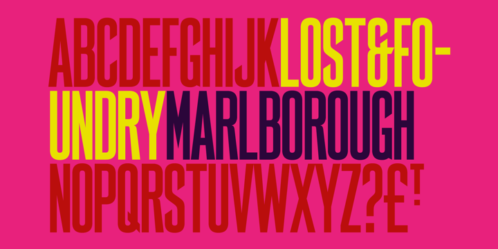 Lost and Foundry Font Poster 5
