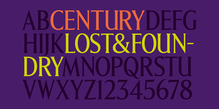 Lost and Foundry Font Poster 3
