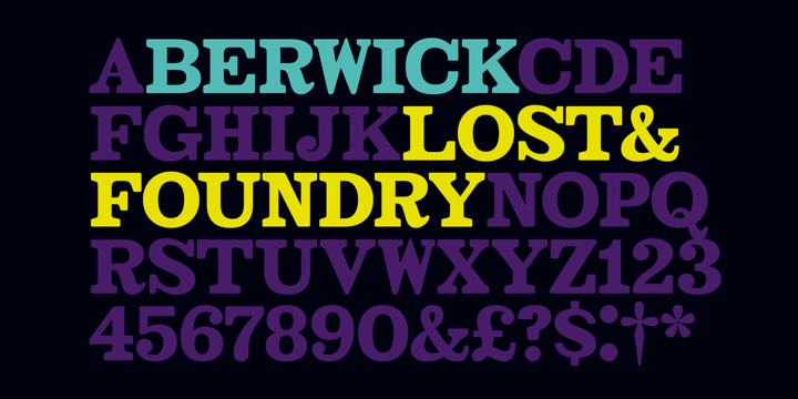 Lost and Foundry Font Poster 1