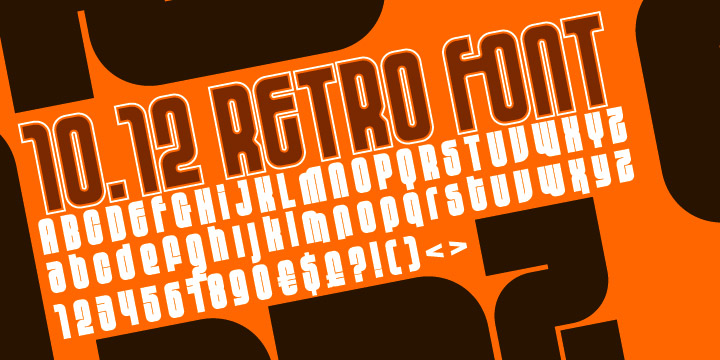 Image of 10.12 Commercial font