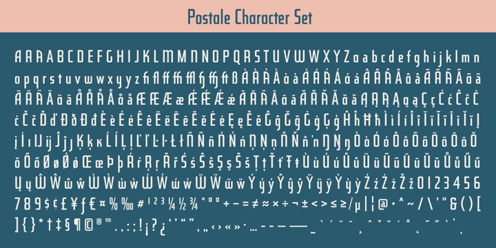 Postale Font Desktop Myfonts