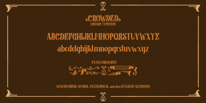 Crowded Font Poster 5