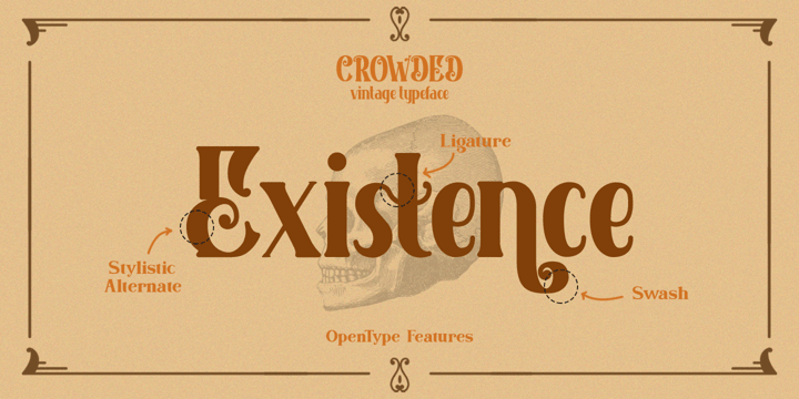 Crowded Font Poster 14