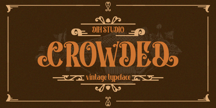 Crowded Font Poster 1