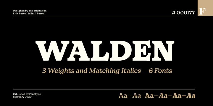 Walden Font Poster 1