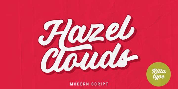 Hazel Clouds Font Poster 1