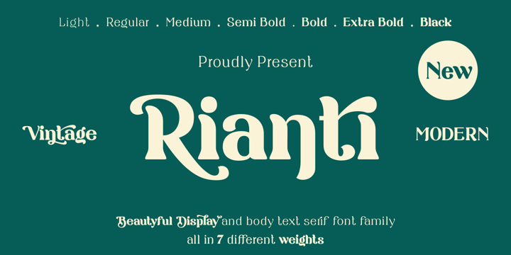 Rianti Font Poster 2