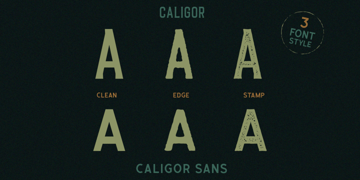 Caligor Font Poster 3