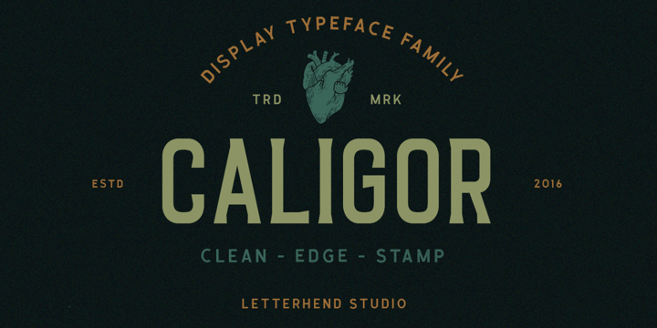 Caligor Font Poster 1