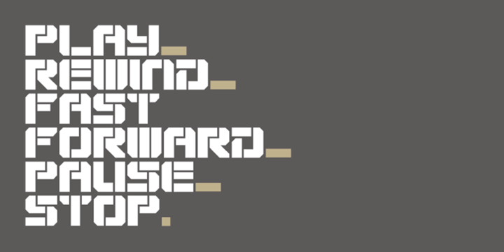 VideoTech Font Poster 5