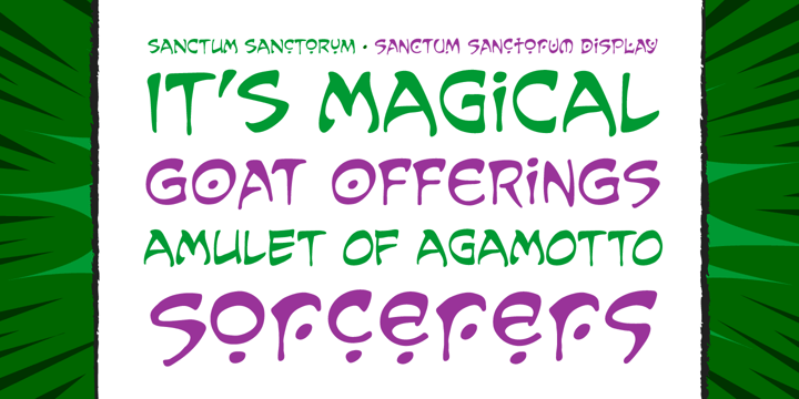 Sanctum Sanctorum Font Poster 2