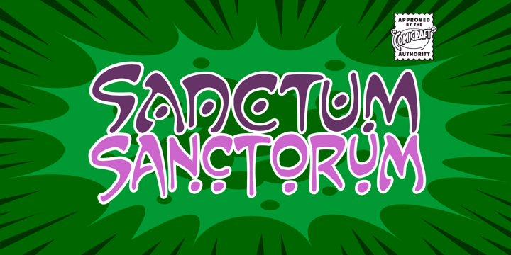 Sanctum Sanctorum Font Poster 1