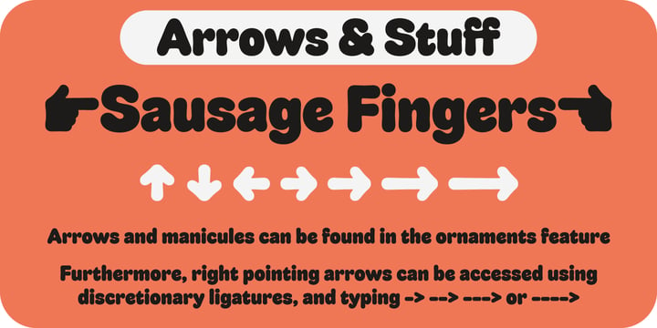 Sausage Font Poster 8