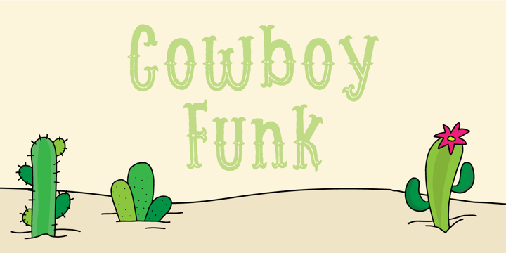 Cowboy Funk Font Poster 1
