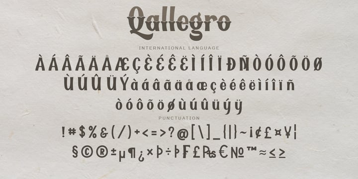 Qallegro Font Desktop Myfonts