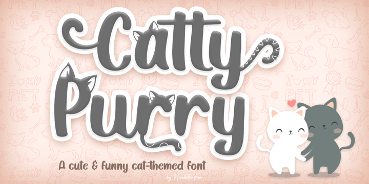 Catty Purry Font Poster 1