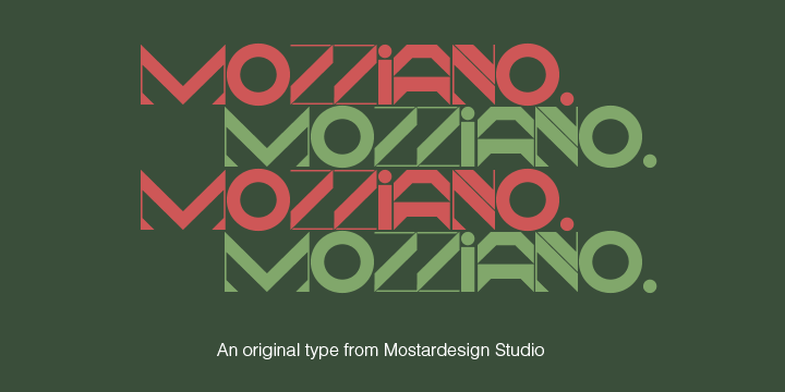 Mozziano Font Poster 2