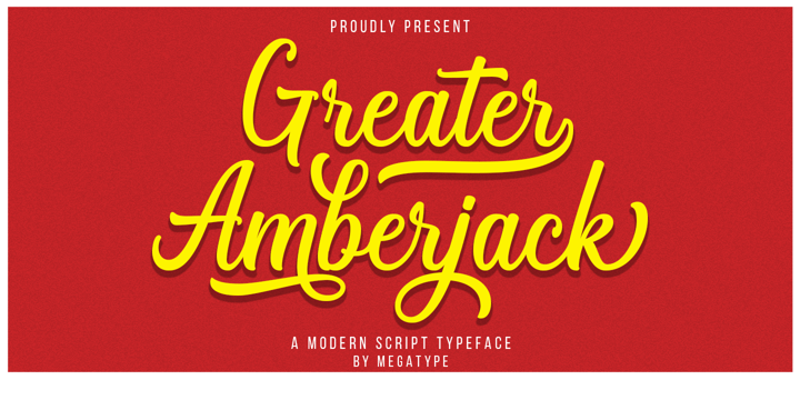 Greater Amberjack Font Poster 1