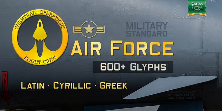 Air Force Font Poster 1