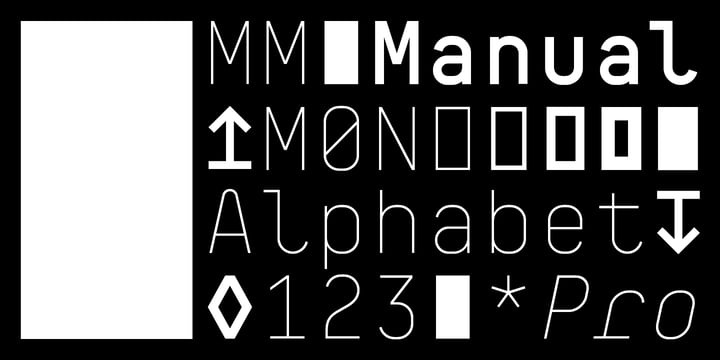 BB Manual Mono (Pro) Font Poster 1