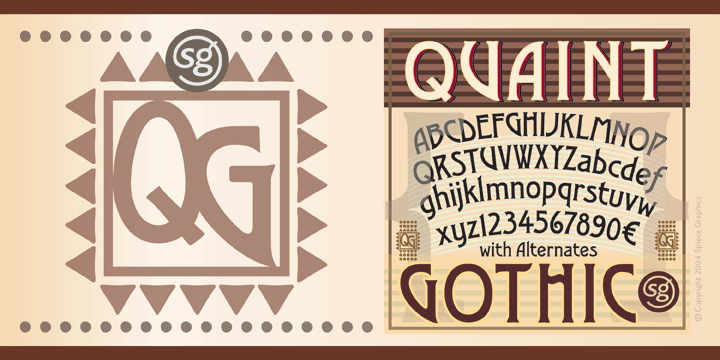 Quaint Gothic SG Font Poster 1