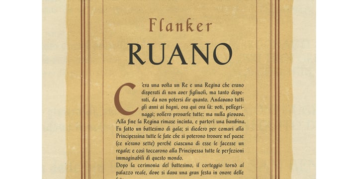 Flanker Ruano Font Poster 6