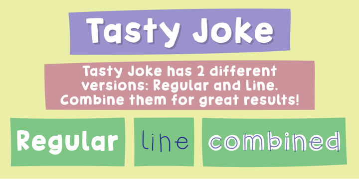 Tasty Joke Font Poster 5