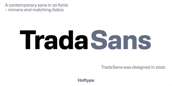 TradaSans Font Poster 1