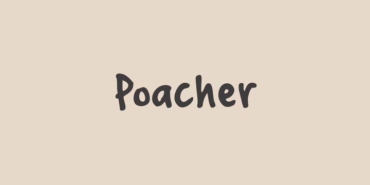 Poacher Font Poster 1