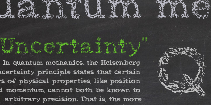 Uncertainty Font Poster 1