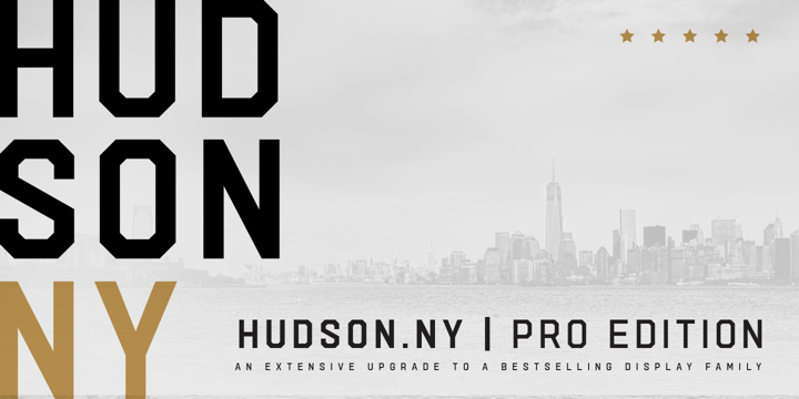 Hudson NY Pro Font Poster 1