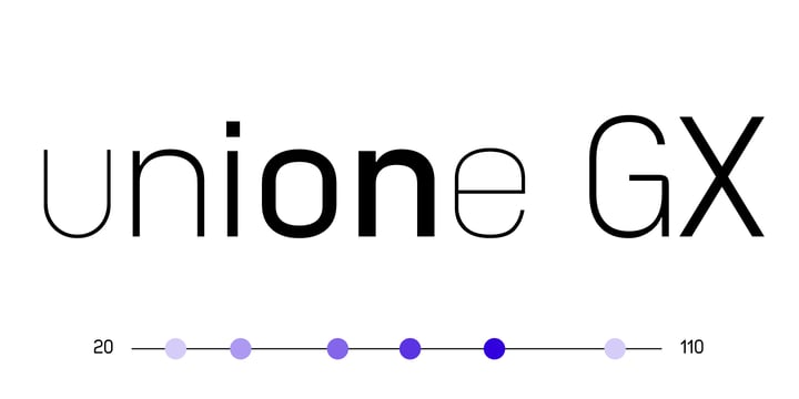 Unione GX Font Poster 3