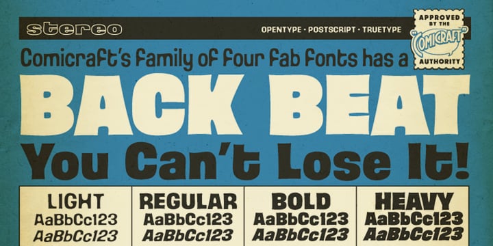Back Beat Font Poster 1