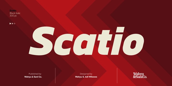 Scatio Font Poster 1