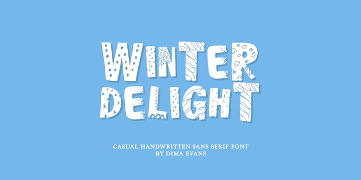 Winter Delight Font Poster 1