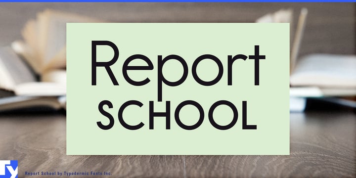 Report School Font Poster 1