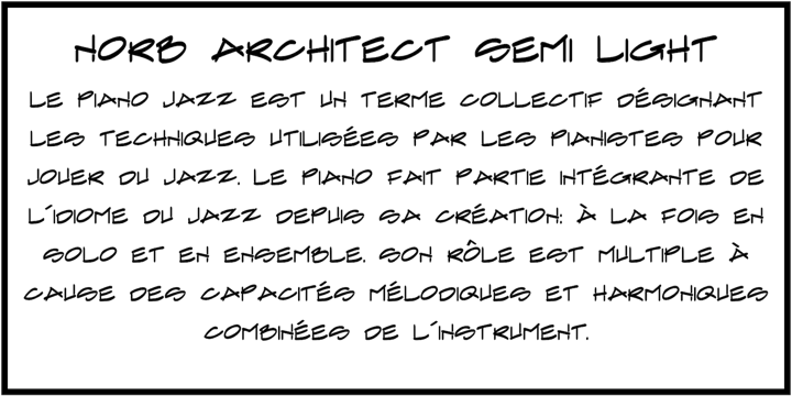 NorB Architect Font Poster 5