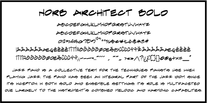 NorB Architect Font Poster 4