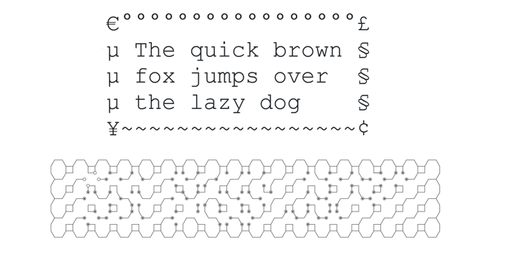 Hex Braille Font Poster 1
