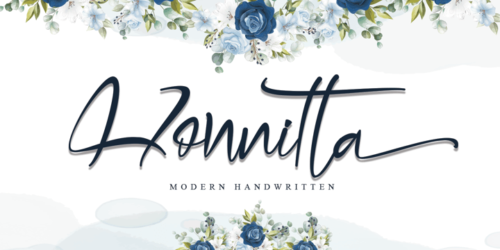 Honnitta Font Poster 1