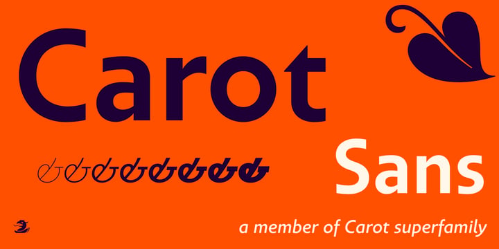 Carot Sans Font Poster 1