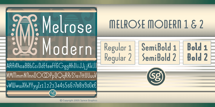 Melrose Modern SG Font Poster 1