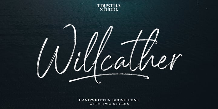 Willcather Font Poster 2